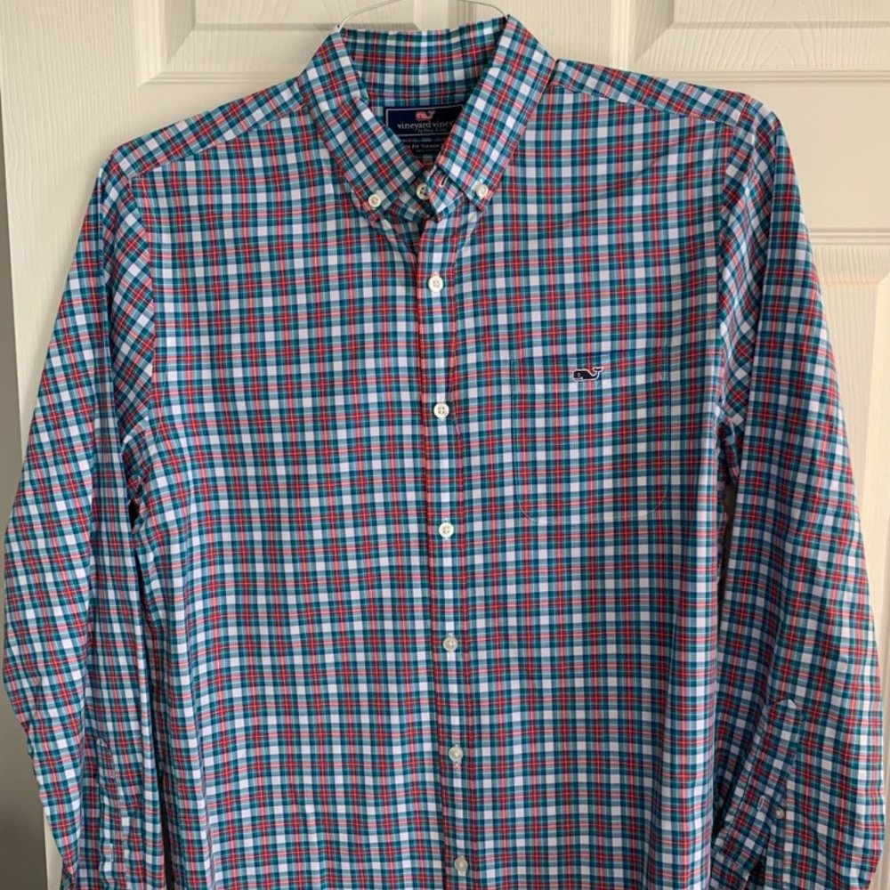 VINEYARD VINES~Size M Slim~Mens Tucker Plaid Shirt